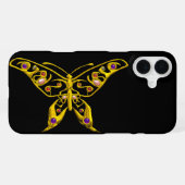 HYPER BUTTERFLY ブラック iPhoneケース (裏面横)