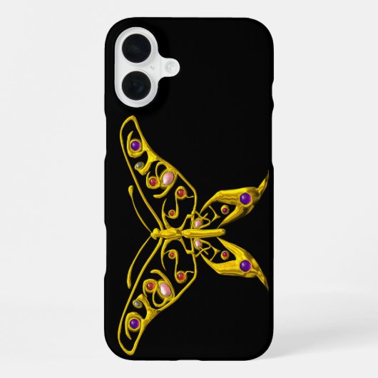 HYPER BUTTERFLY ブラック iPhoneケース (裏面)
