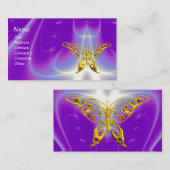 HYPER BUTTERFLY /光波，ピンク，紫，紫 名刺 (正面/裏面)