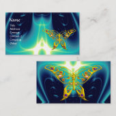 HYPER BUTTERFLY / LIGHT WAVES, Aqua Blue, Turquase 名刺 (正面/裏面)