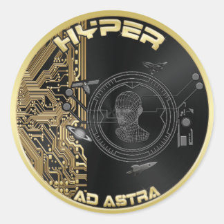 Hyper Coinスタンプ – (6)3インチまたは(20)1.5インチのシート ラウンドシール