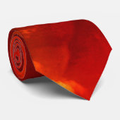 HYPER DRAGON/金ゴールドケルト結び目模様、赤い火災雲 ネクタイ (ロール)