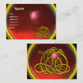 HYPER DRAGON RUBY , 深みのある赤とピンク 名刺 (正面/裏面)