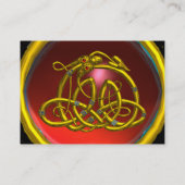 HYPER DRAGON RUBY , 深みのある赤とピンク 名刺 (裏面)