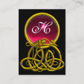 HYPER DRAGON RUBY MONOGRAM赤黒黄ピンク 名刺 (裏面)