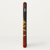 HYPER DRAGONS,金ゴールドケルト結び目模様Red Ruby Monogram Case-Mate iPhoneケース (裏面/左)