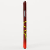 HYPER DRAGONS,金ゴールドケルト結び目模様Red Ruby Monogram Case-Mate iPhoneケース (裏面/右)