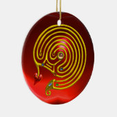 HYPER LABYRINTH赤ルビーとブルーサファイア セラミックオーナメント (右)