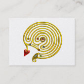 HYPER LABYRINTH，パール紙，白 名刺 (裏面)