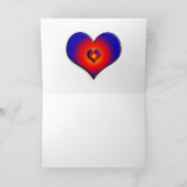 HYPER PARROTS /赤と青のARAハッピーバースデー カード (内部)