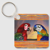 HYPER PARROTS/RED AND BLUE ARA キーホルダー (正面)
