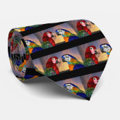 HYPER PARROTS/RED AND BLUE ARA ネクタイ (ロール)