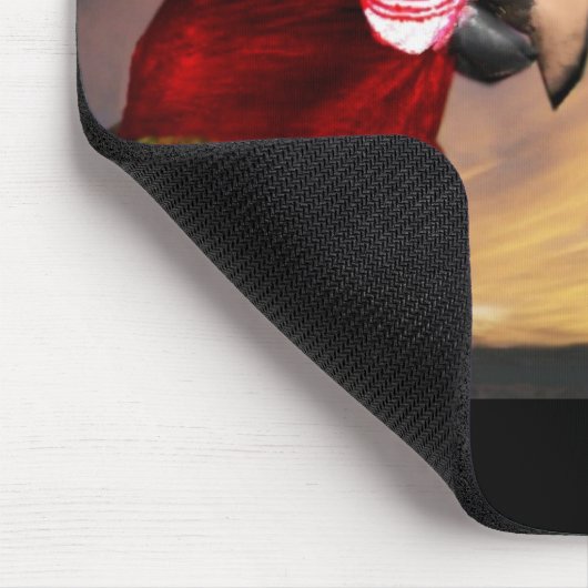 HYPER PARROTS/RED AND BLUE ARA マウスパッド (コーナー)