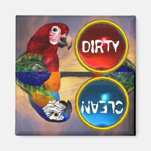 HYPER PARROTS/RED AND BLUE ARA マグネット (正面)