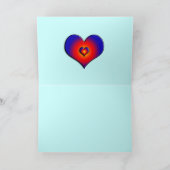 HYPER PARROTS / RED AND BLUE ARA Father's Day カード (内部)