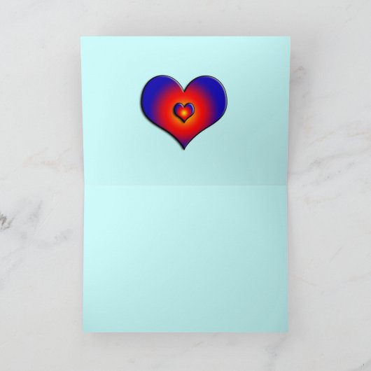 HYPER PARROTS / RED AND BLUE ARA Father's Day カード (内部)