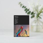 HYPER PARROTS / RED ARA，黒 名刺 (スタンド正面)