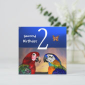 HYPER PARROTS / Second Birthday Party, Champagne 招待状 (スタンド正面)