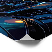 Hyper RealisticエイリアンとUFO in the Forest ポスター (角)