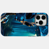 Hyper RealisticエイリアンとUFO in the Forest Case-Mate iPhoneケース (裏面 (横))