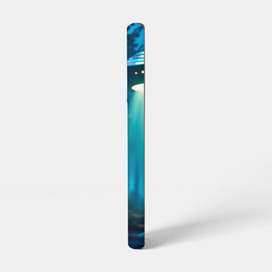 Hyper RealisticエイリアンとUFO in the Forest Samsung Galaxyケース (左側面)