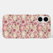 Hyper-Realistic 3D Pastel Rose & Peony Case-Mate iPhoneケース (裏面 (横))