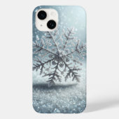 Hyper-Realistic Frozen Snowflake Phone Case Winter Case-Mate iPhoneケース (裏面)