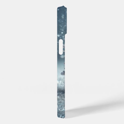 Hyper-Realistic Frozen Snowflake Phone Case Winter Case-Mate iPhoneケース (裏面 / 右)