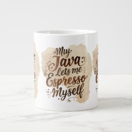 Hyper-Specific Coffee Pun Mug ジャンボコーヒーマグカップ