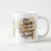 Hyper-Specific Coffee Pun Mug ジャンボコーヒーマグカップ (右)
