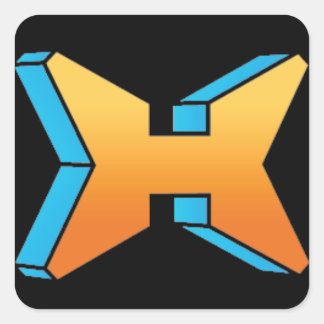 Hyper Stickers - 20 1.5"x1.5"のシート スクエアシール