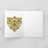 HYPER VALENTINE /金ゴールドケルト結び目模様ハートとGems シーズンカード (内部)