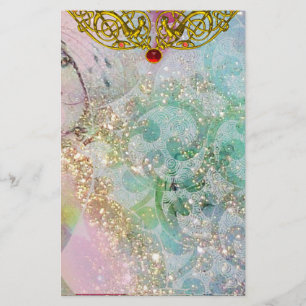 HYPER VALENTINE / RUBY金ゴールドケルトハート,青 便箋