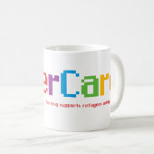 HyperCard – マグカップ – Appleレインボーカラー (正面右)