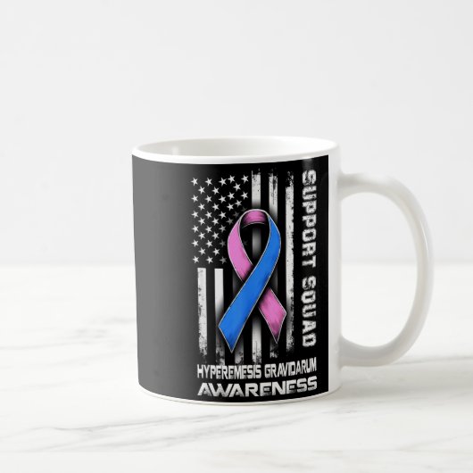 Hyperemesis Awareness Gravidarum Squad Support Jok コーヒーマグカップ (右)