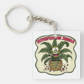 Hyperfixation Funny Neurodivergent ADHD Plant Meme キーホルダー (正面)