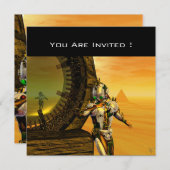 HYPERIONの砂漠のティタン 招待状 (正面/裏面)