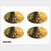 HYPERIONの砂漠のティタン 楕円形シール (シート)