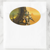 HYPERIONの砂漠のティタン 楕円形シール (バッグ)