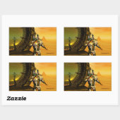 HYPERIONの砂漠のティタン 長方形シール (シート)