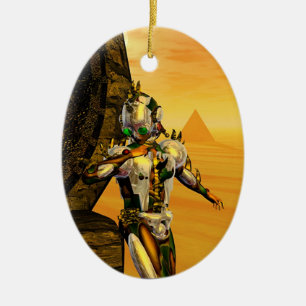 HYPERION DESERT Sci-FiのCYBORG TITAN セラミックオーナメント