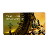 HYPERION DESERT Sci-FiのCYBORG TITAN ラベル (正面)