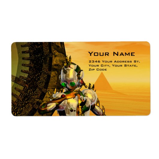 HYPERION DESERT Sci-FiのCYBORG TITAN ラベル (正面)