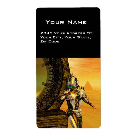 HYPERION DESERT Sci-FiのCYBORG TITAN ラベル (正面)