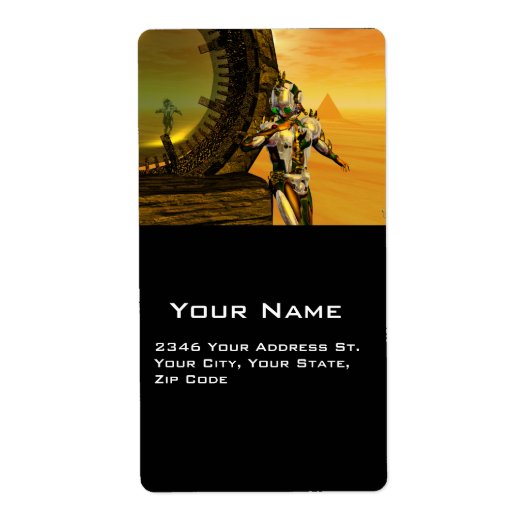 HYPERION DESERT Sci-FiのCYBORG TITAN ラベル (正面)