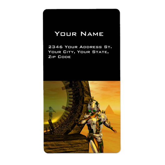 HYPERION DESERT Sci-FiのCYBORG TITAN ラベル (正面)