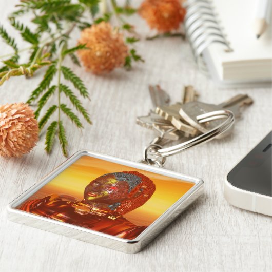 HYPERION Science Fictionの砂漠でサイボーグがアレス キーホルダー (側面)