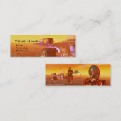 HYPERION Science Fictionの砂漠でサイボーグがアレス スキニー名刺 (正面/裏面)