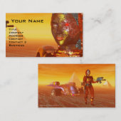 HYPERION Science Fictionの砂漠でサイボーグがアレス 名刺 (正面/裏面)