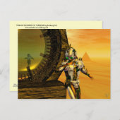 HYPERION SCIENCE FICTIONの砂漠でサイボーティタン ポストカード (正面/裏面)